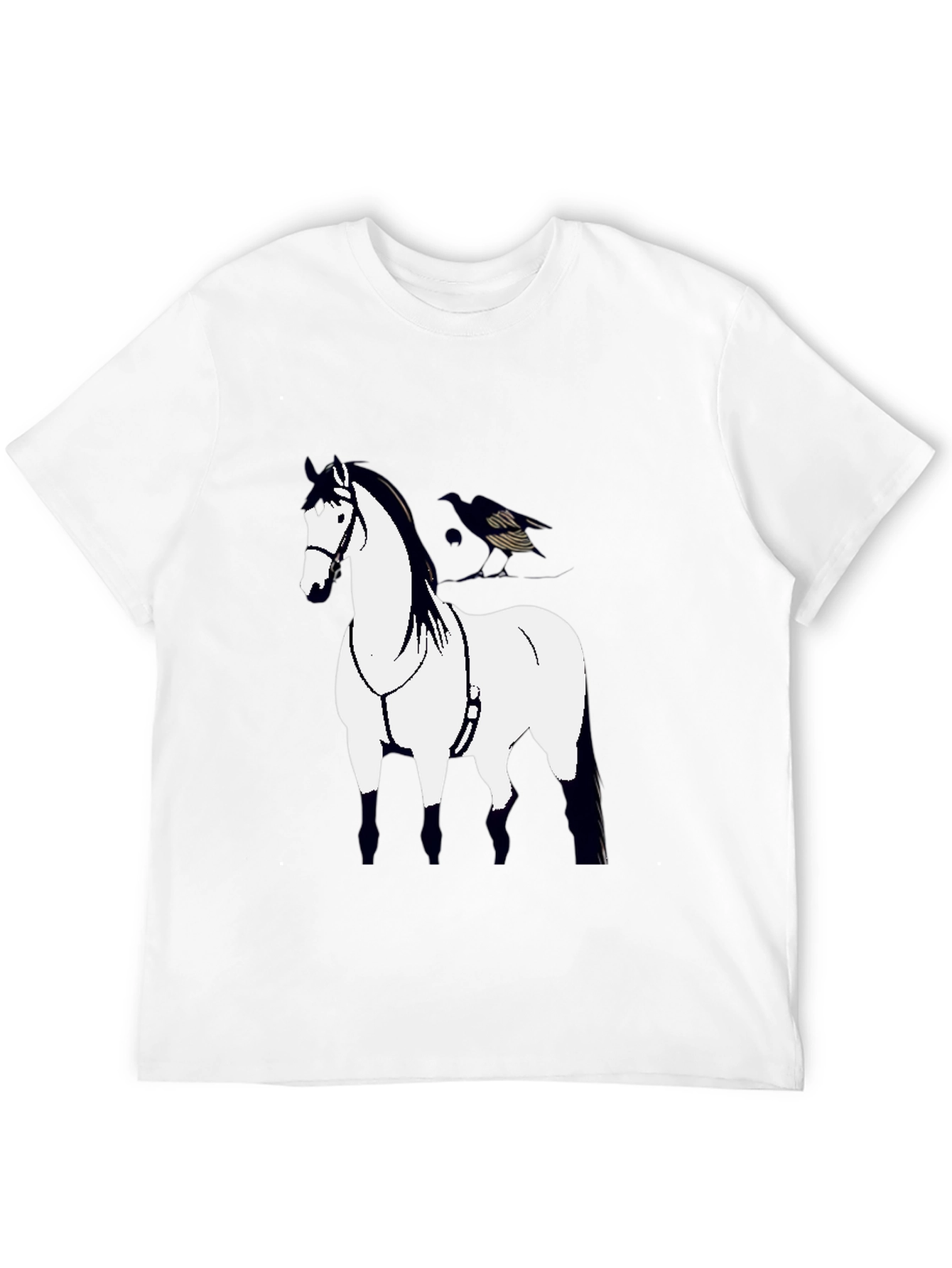Horse Graphic Black T-Shirt