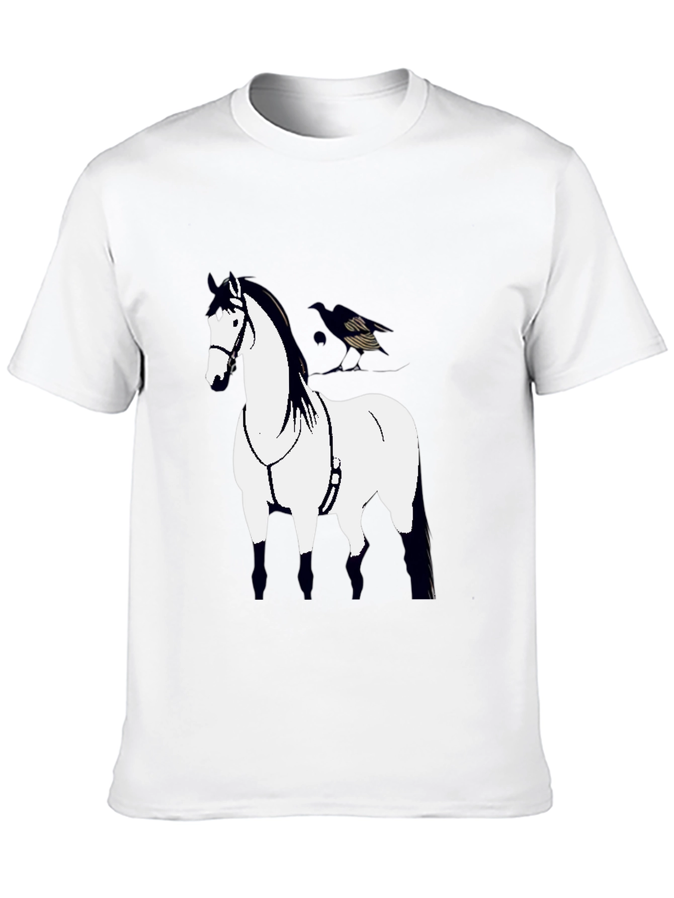 Horse Graphic Black T-Shirt