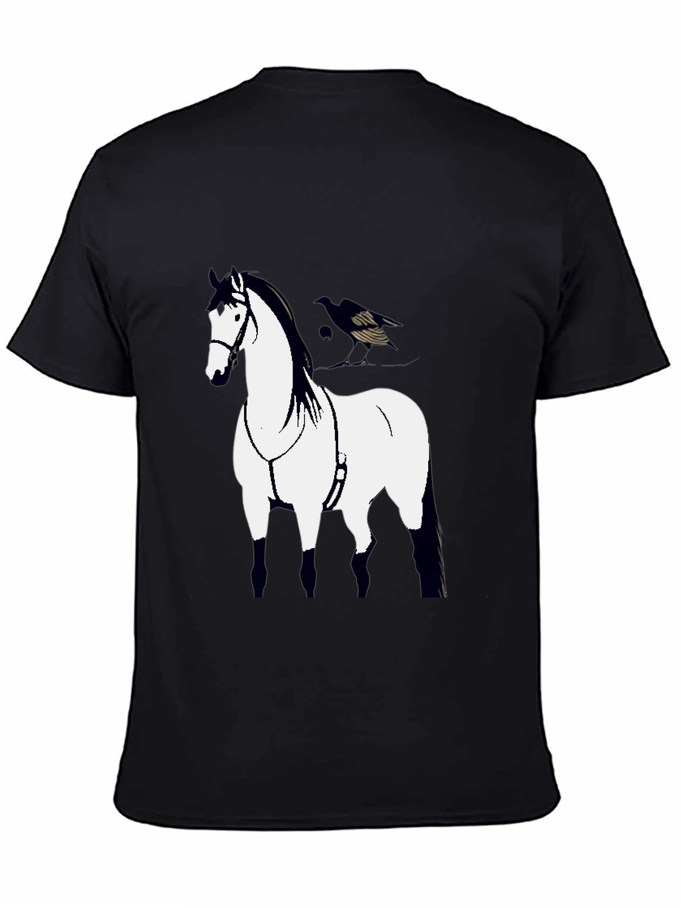 Horse Graphic Black T-Shirt