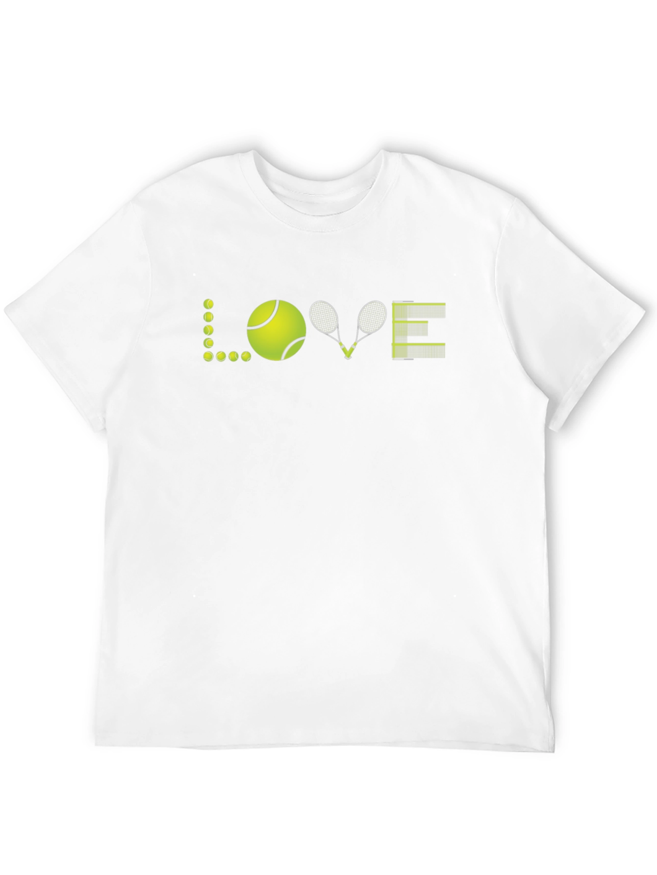 Tennis Love Graphic T-Shirt - Black