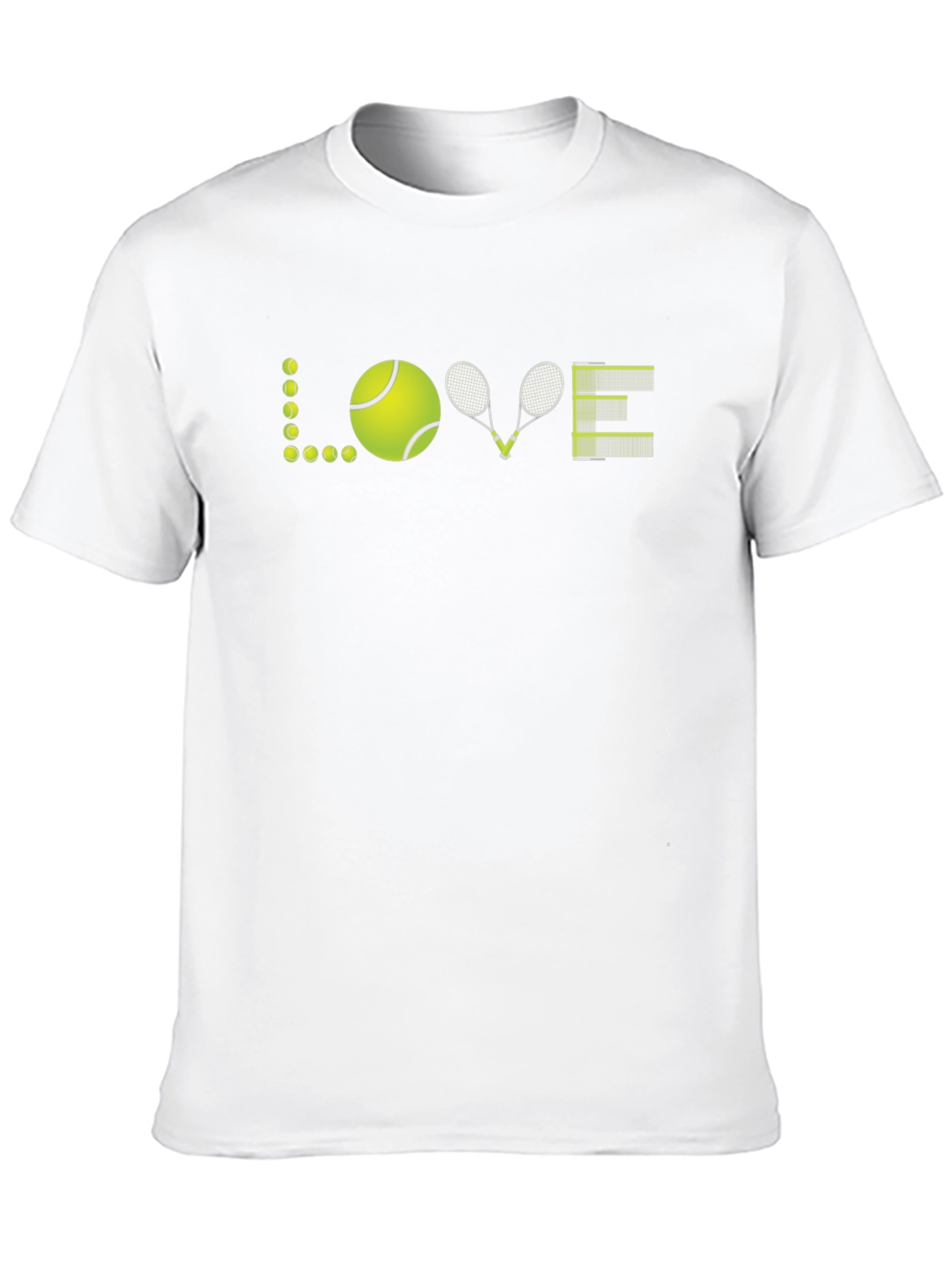 Tennis Love Graphic T-Shirt - Black