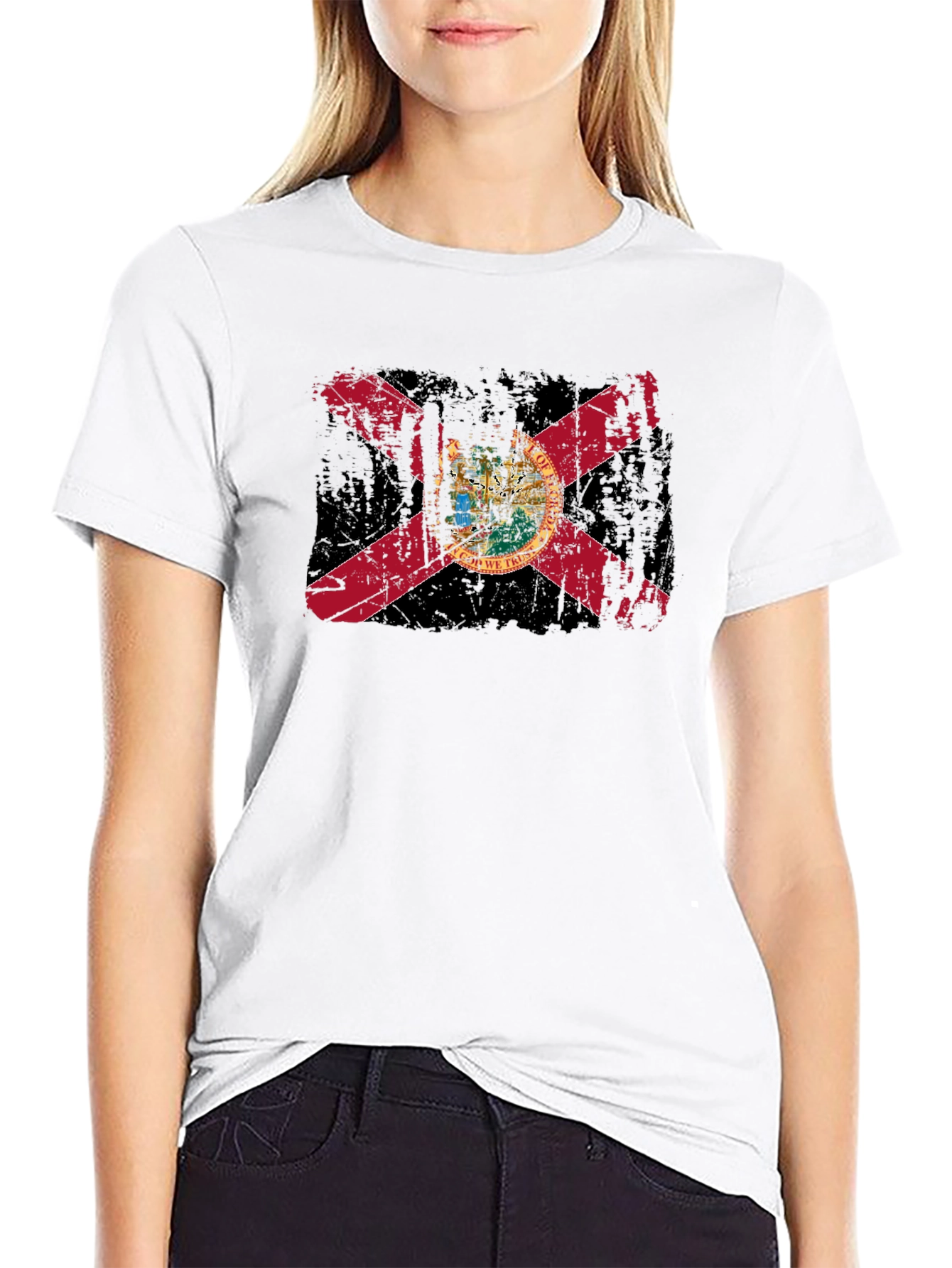 Florida State Flag T-Shirt - Distressed Graphic Tee