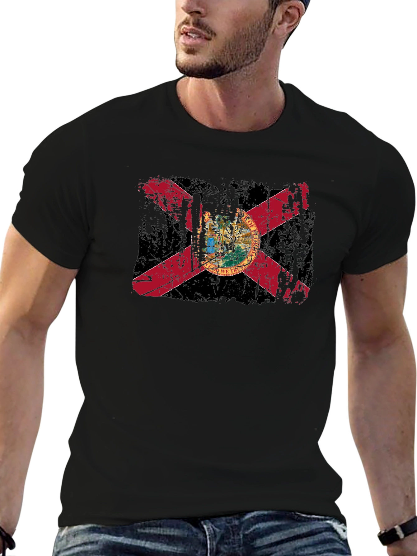 Florida State Flag T-Shirt - Distressed Graphic Tee