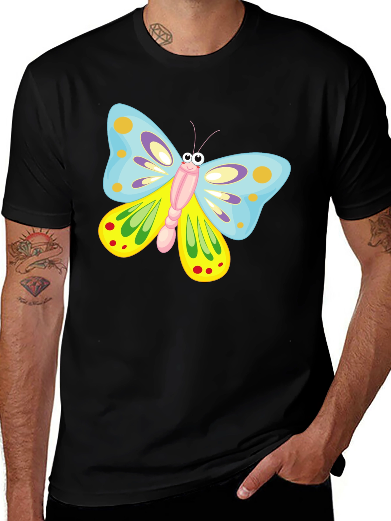 Butterfly Graphic Print T-Shirt