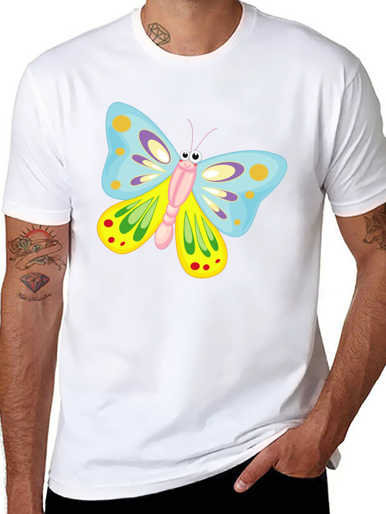 Butterfly Graphic Print T-Shirt