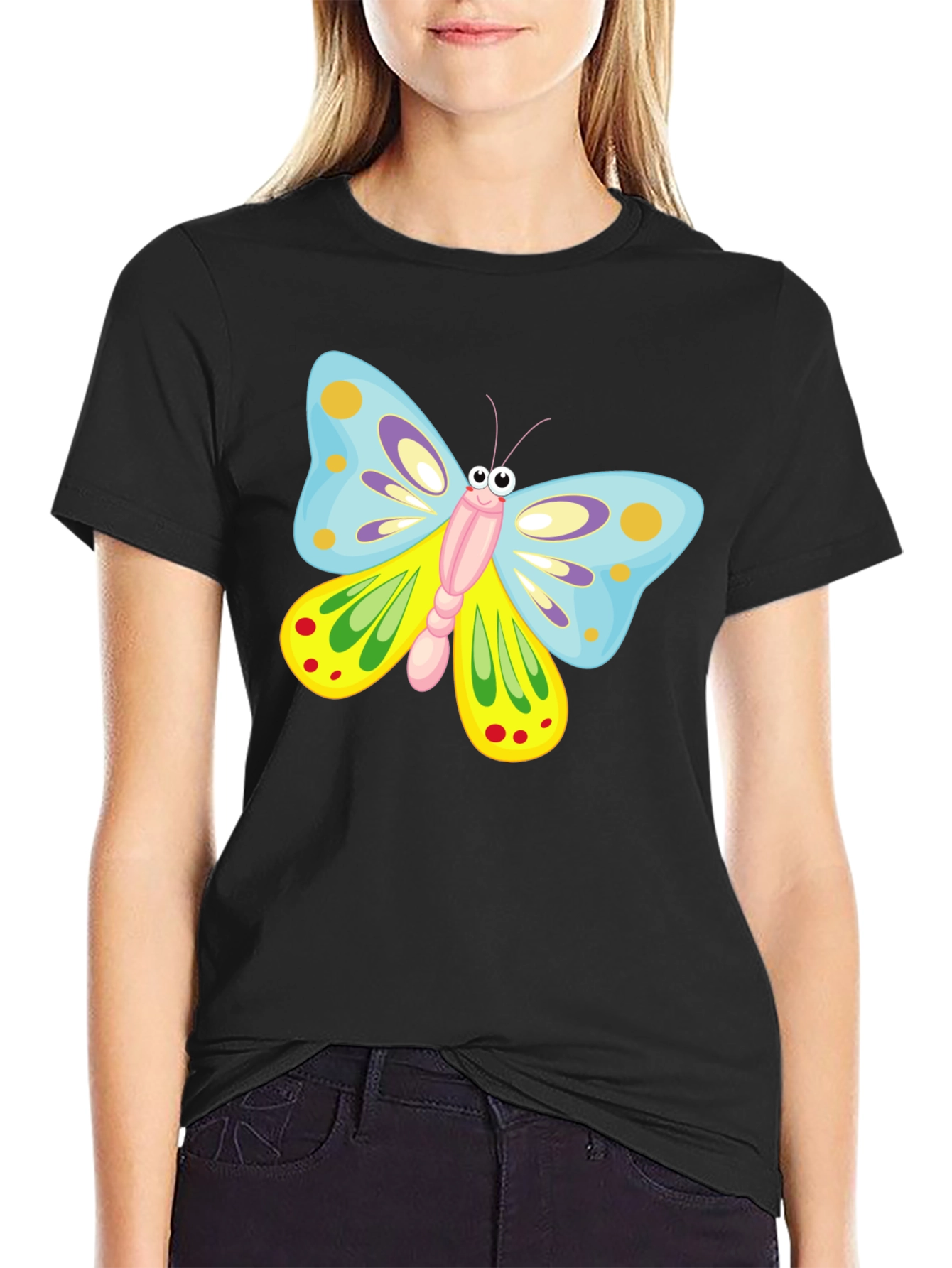 Butterfly Graphic Print T-Shirt