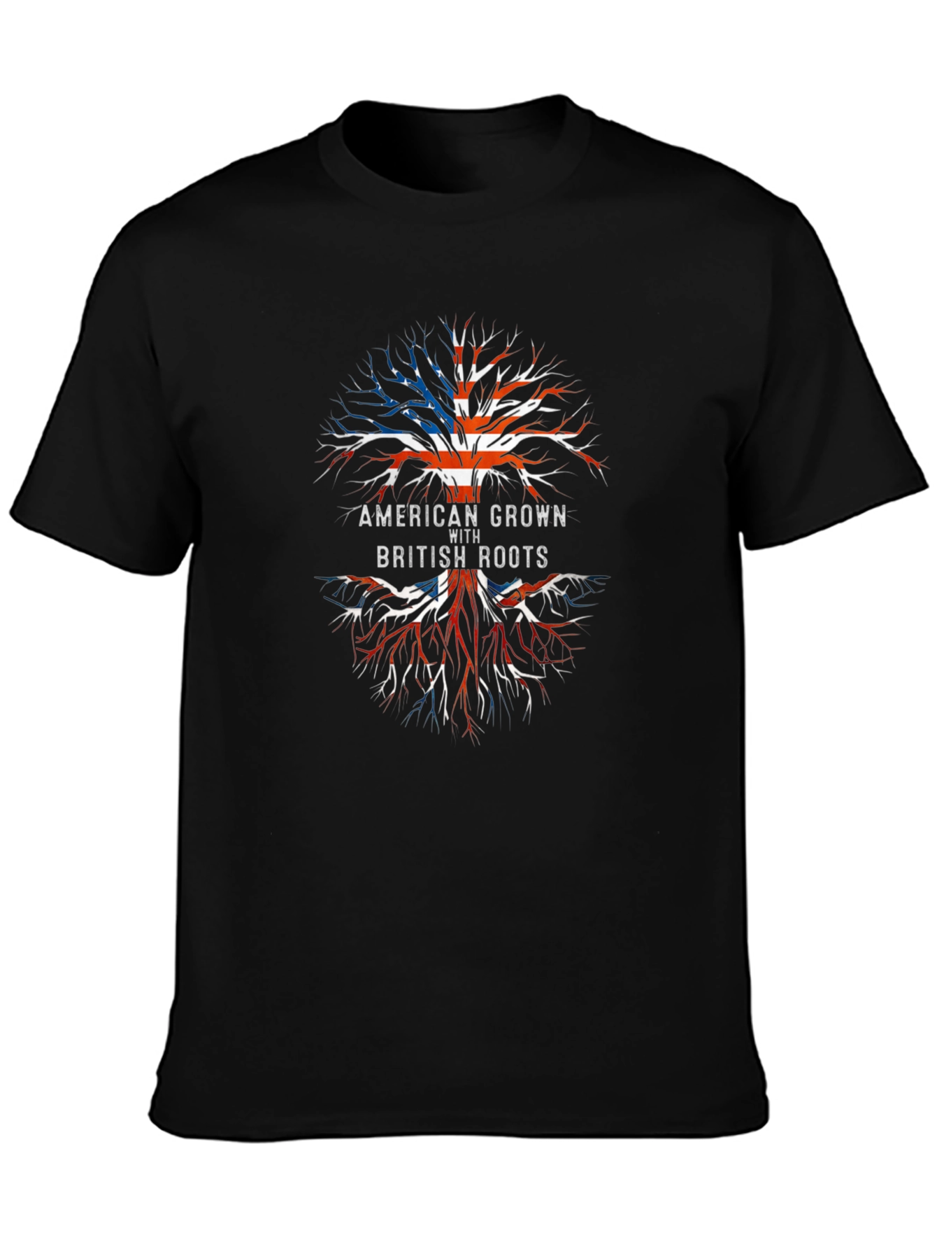 American Grown with British Roots Graphic T-Shirt