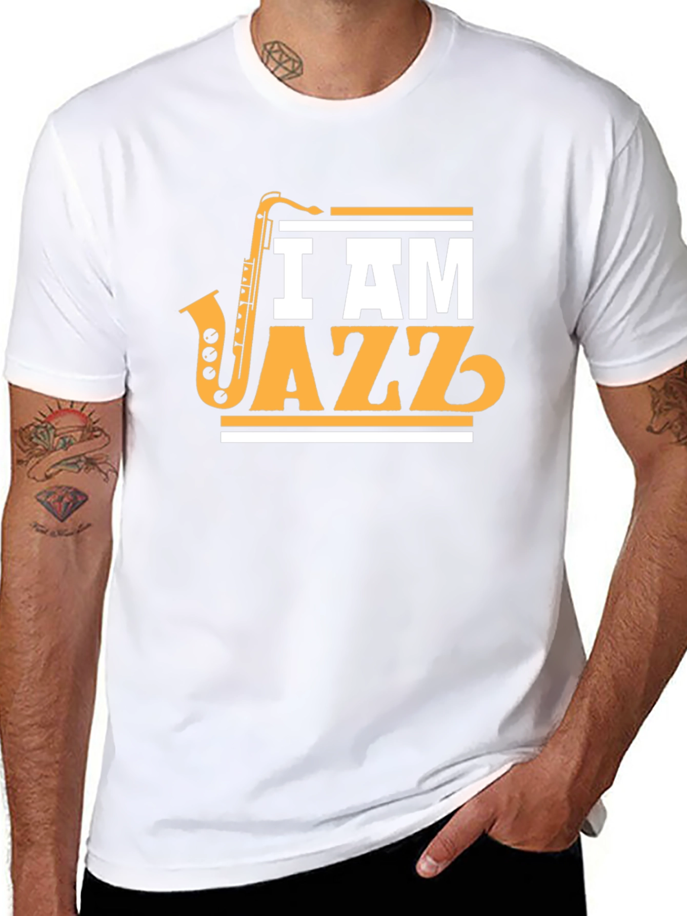 I Am Jazz T-Shirt - Saxophone Music Tee