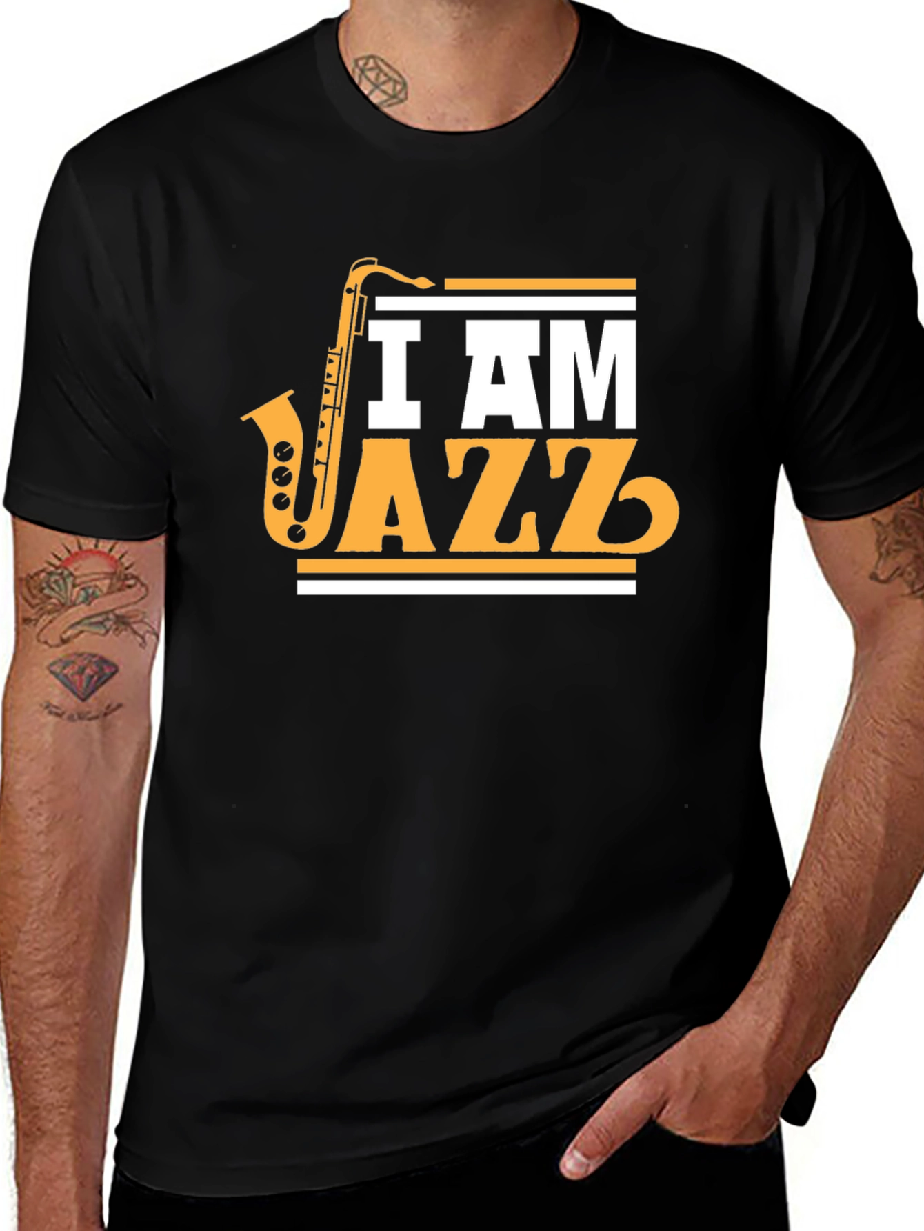 I Am Jazz T-Shirt - Saxophone Music Tee