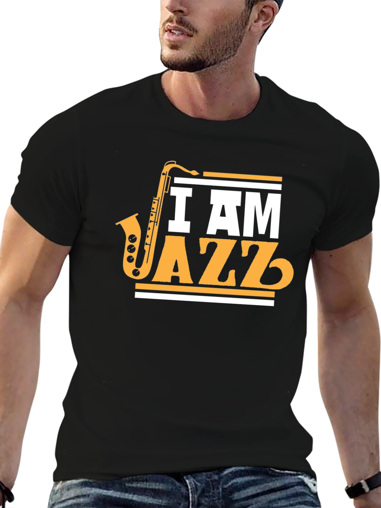 I Am Jazz T-Shirt - Saxophone Music Tee