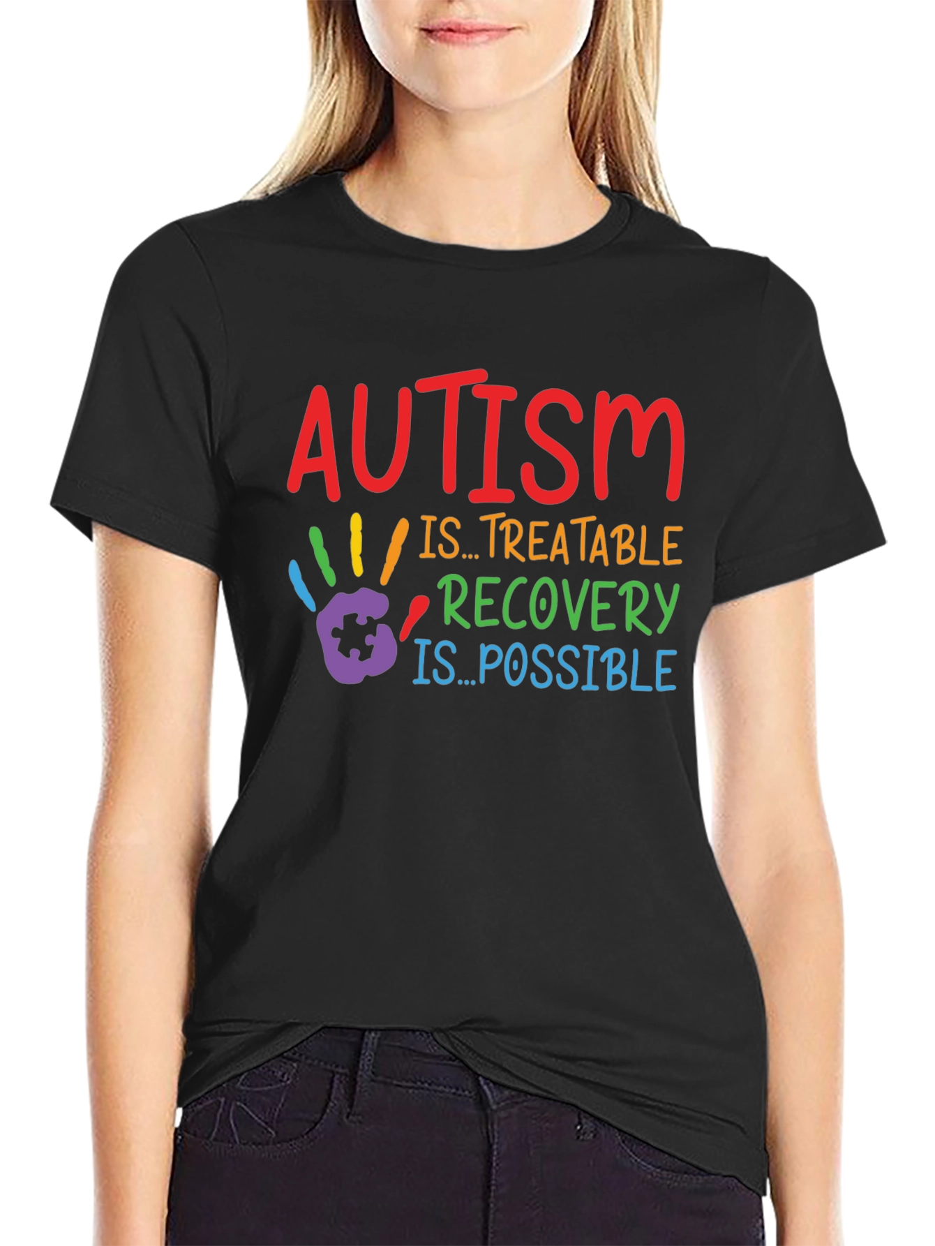 Autism Awareness Graphic Tee - Treatable Recovery is Possible