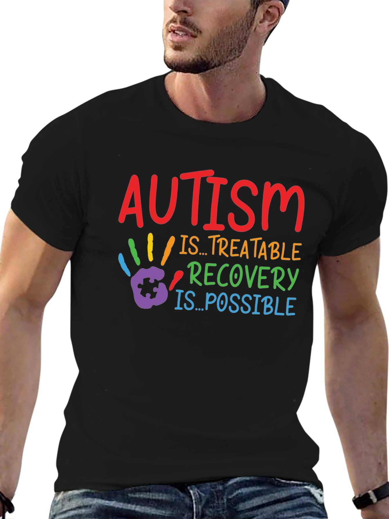 Autism Awareness Graphic Tee - Treatable Recovery is Possible