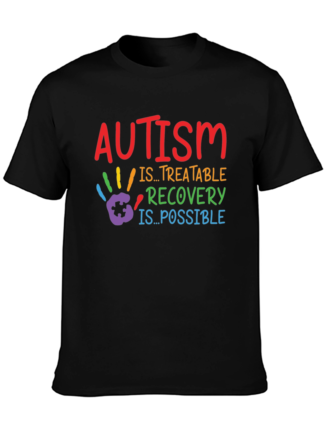 Autism Awareness Graphic Tee - Treatable Recovery is Possible