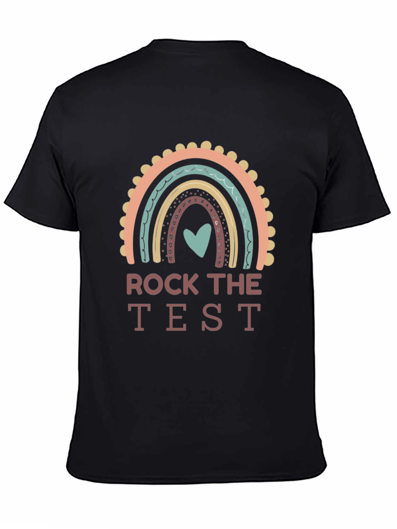 Rock The Test Rainbow Teacher T-Shirt