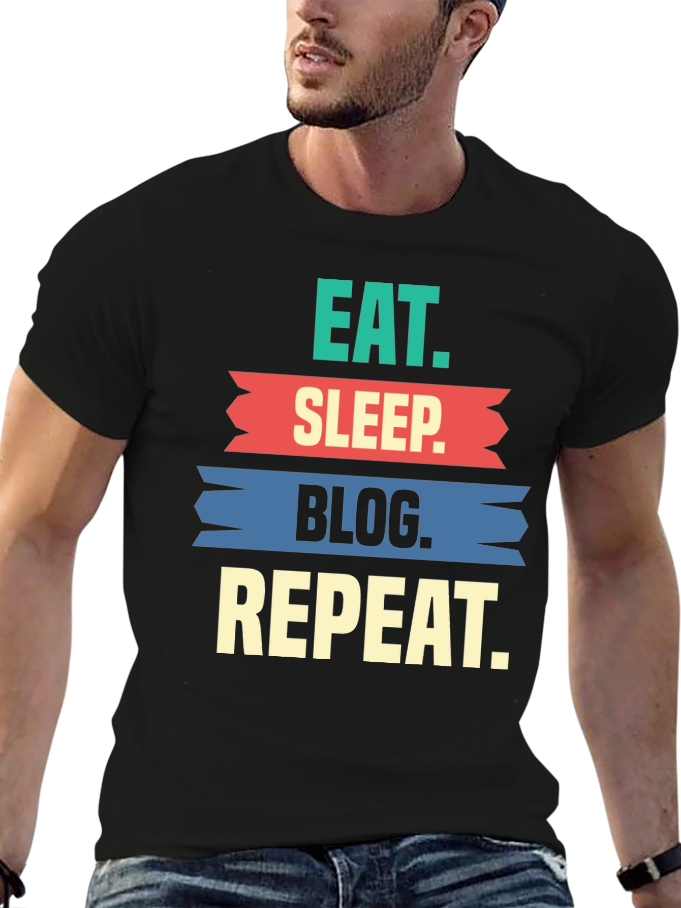 Eat Sleep Blog Repeat T-Shirt