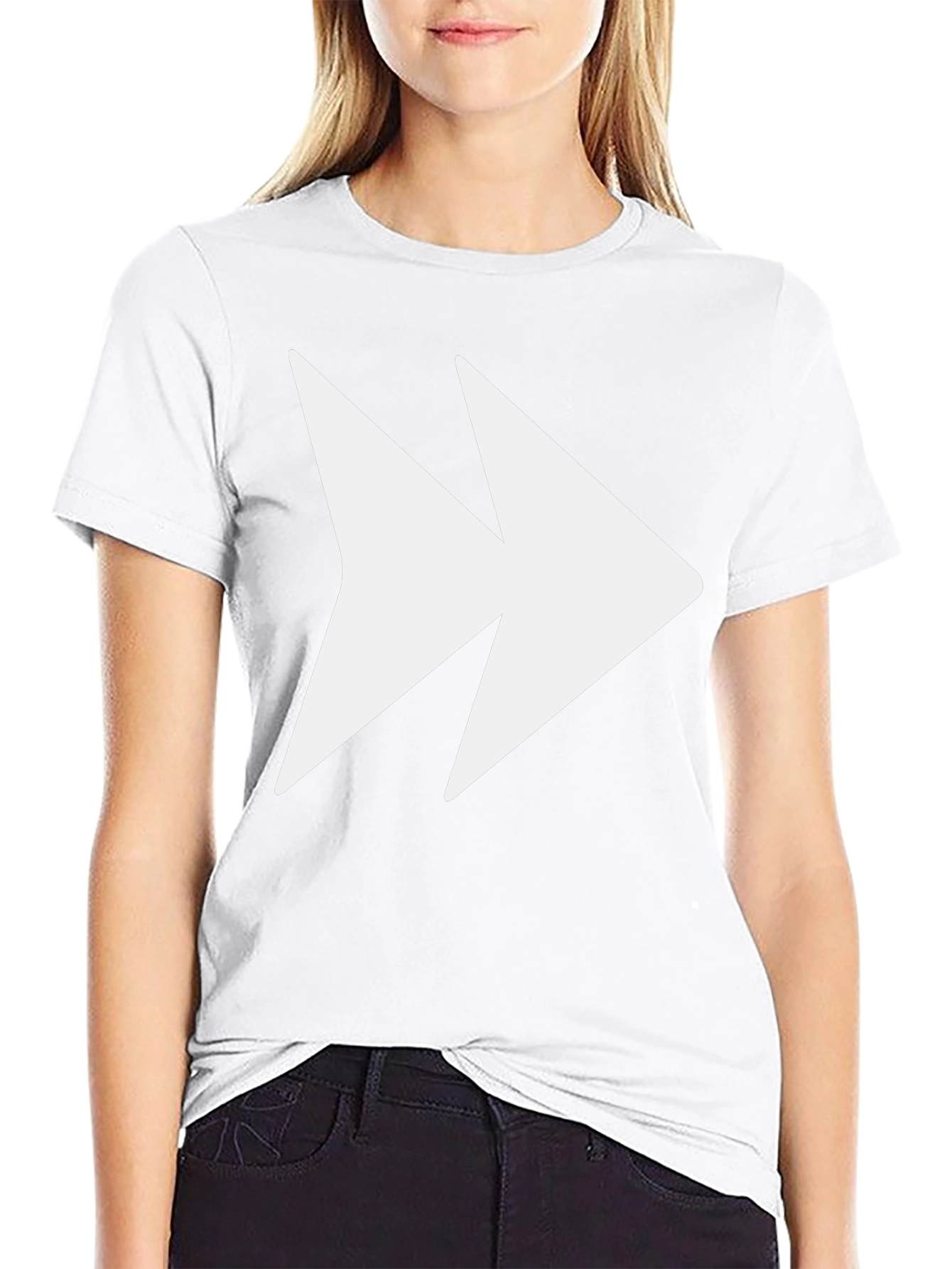 Forward Graphic Tee - Black Cotton Blend T-Shirt