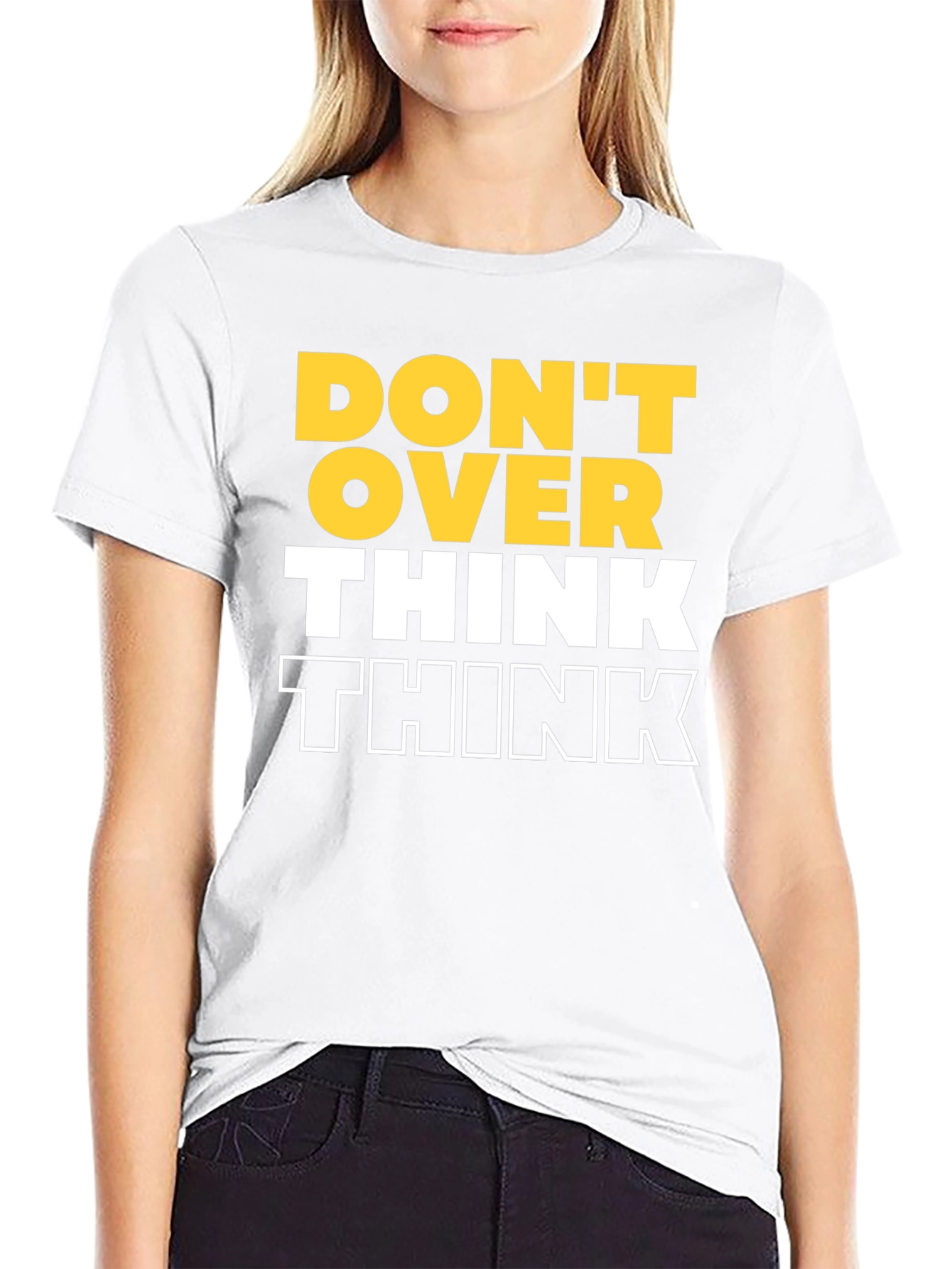 Dont Over Think Graphic Tee - Black
