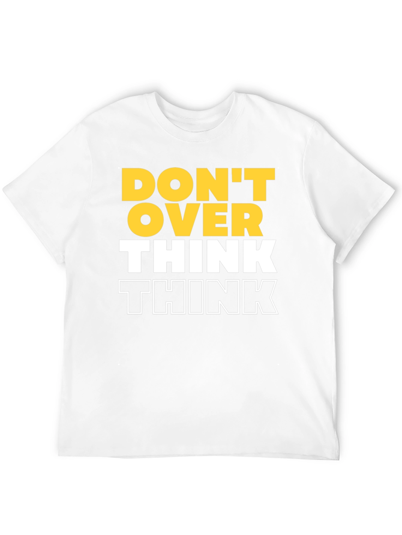 Dont Over Think Graphic Tee - Black