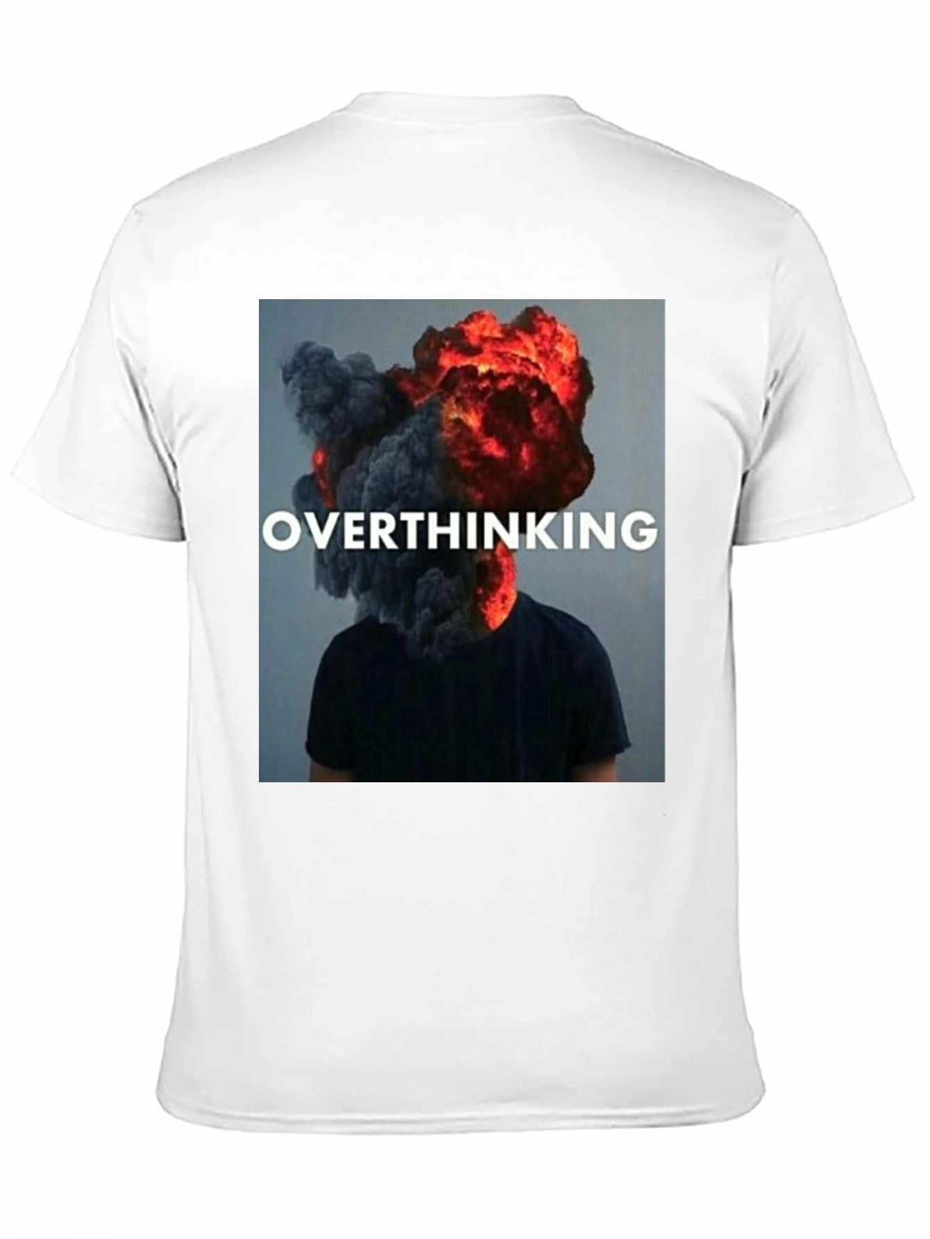 Overthinking Graphic Tee - Trendy Unisex Black T-Shirt