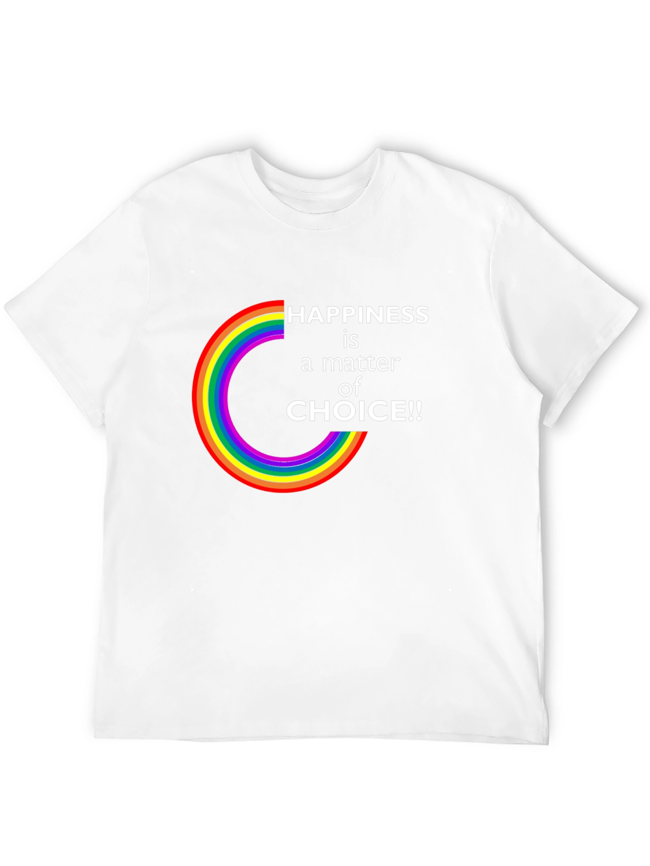 Happiness is a Choice LGBTQ Rainbow T-Shirt