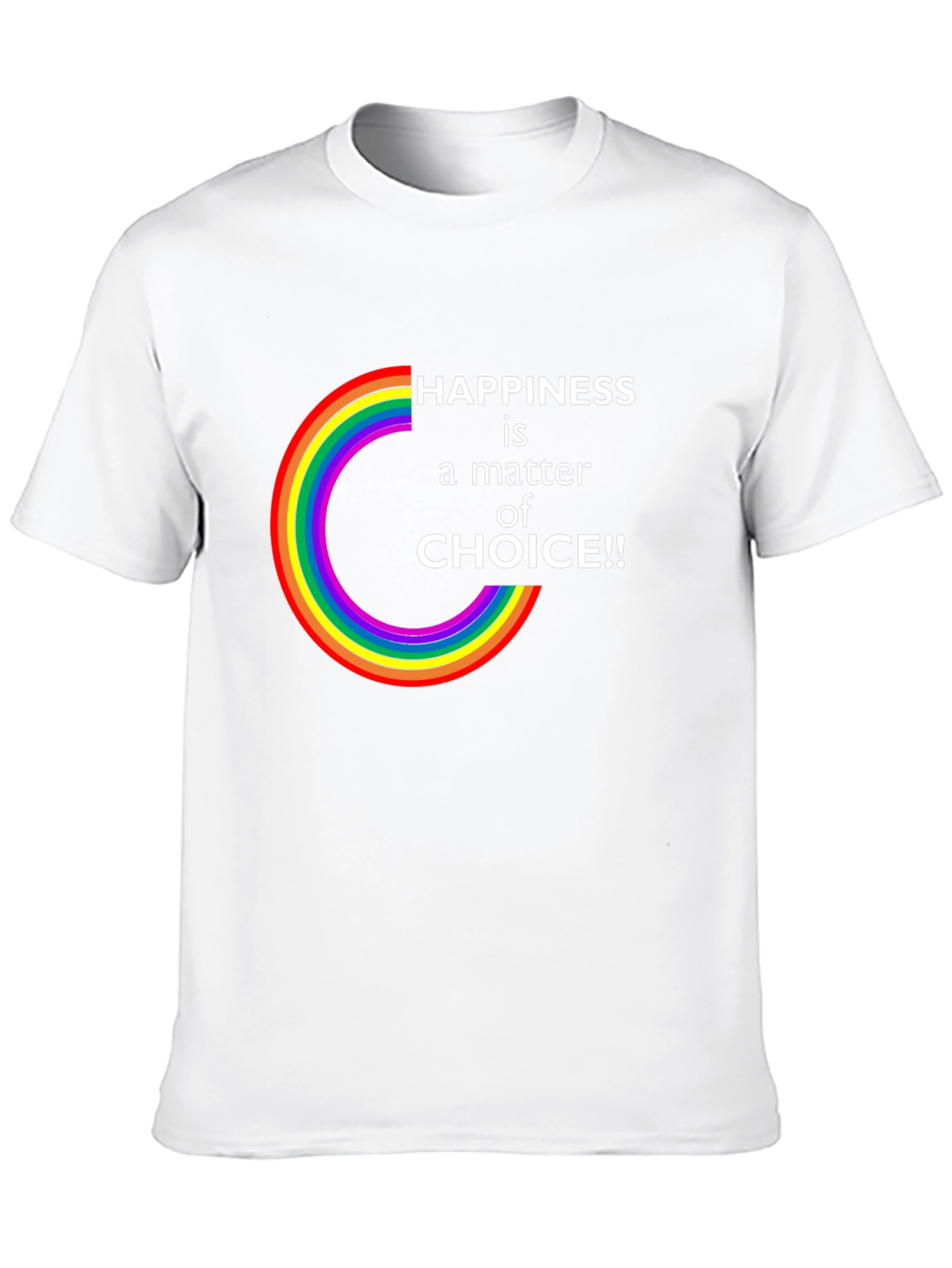 Happiness is a Choice LGBTQ Rainbow T-Shirt