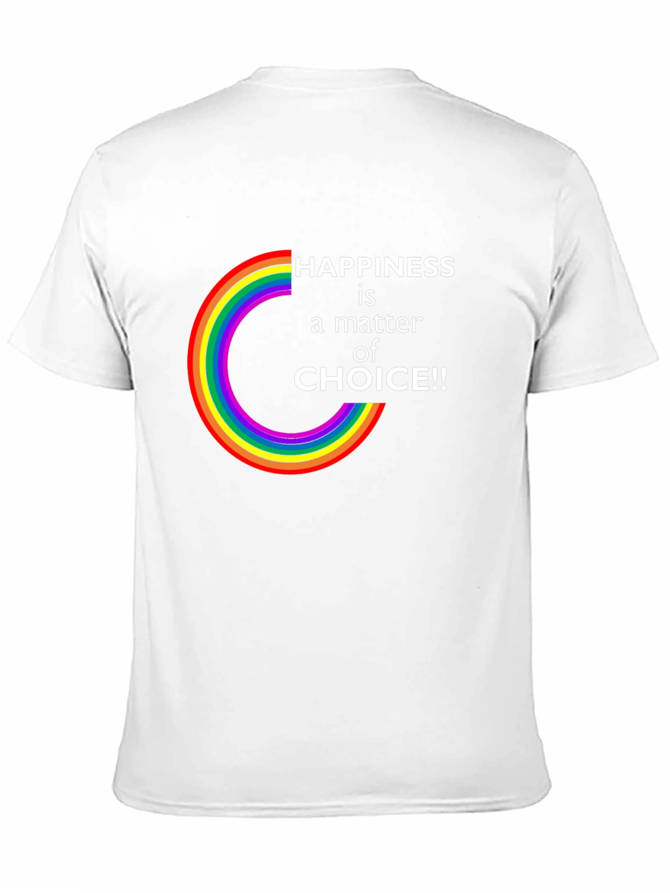 Happiness is a Choice LGBTQ Rainbow T-Shirt
