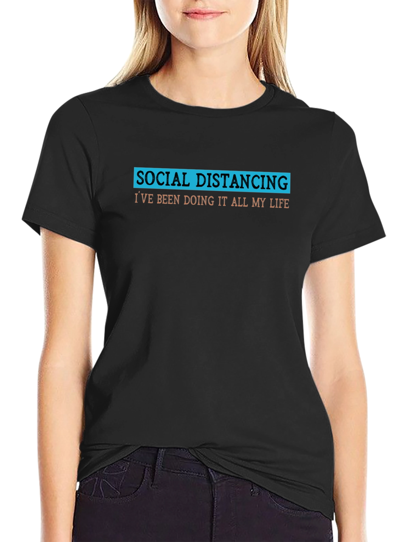 Social Distancing T-Shirt - Funny Slogan Tee