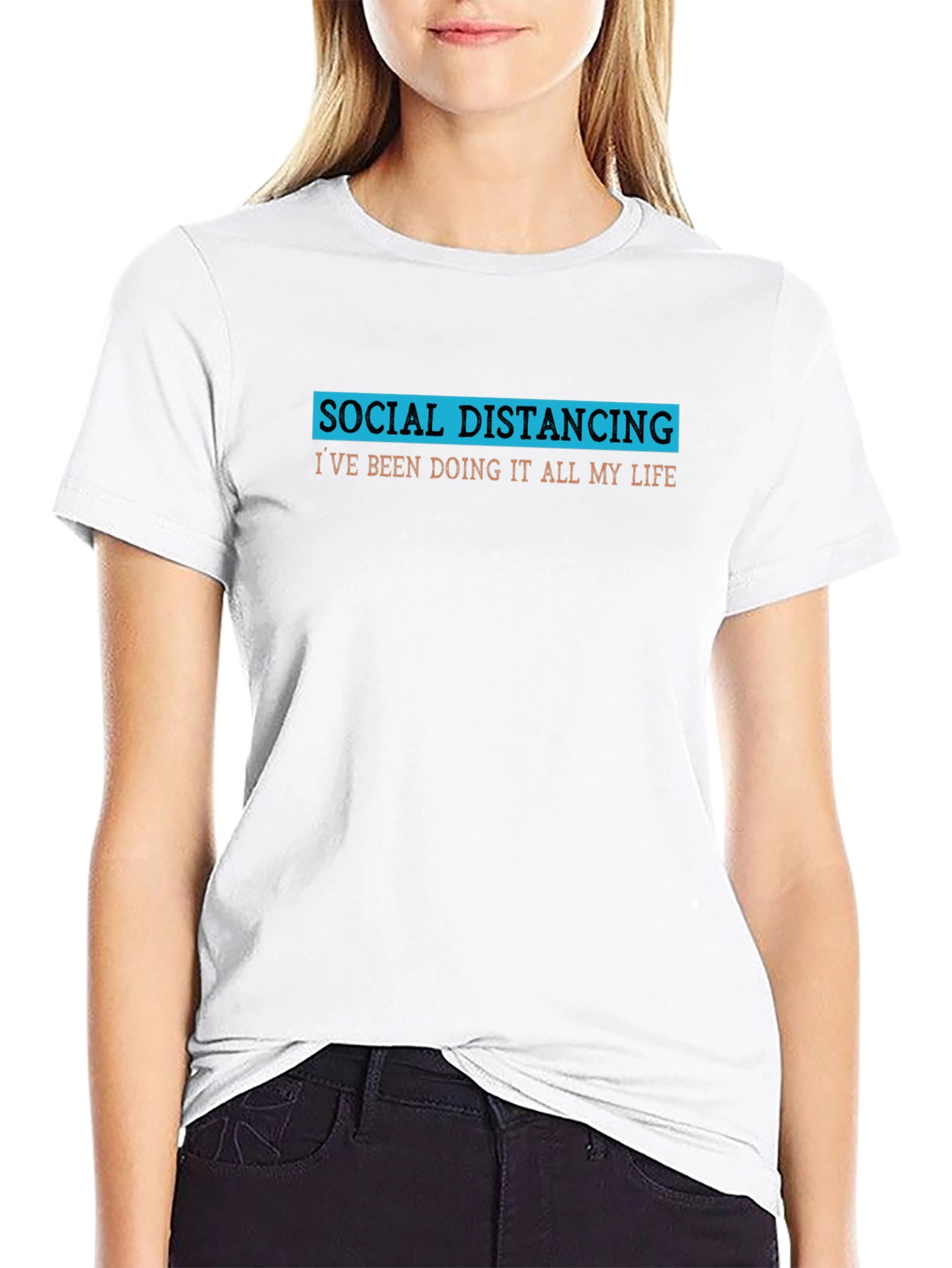 Social Distancing T-Shirt - Funny Slogan Tee