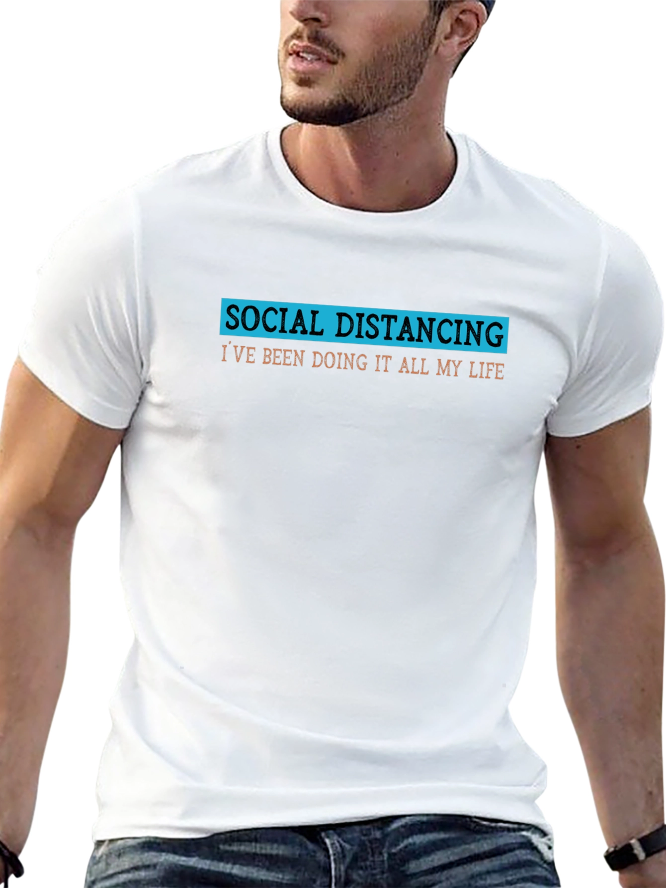 Social Distancing T-Shirt - Funny Slogan Tee