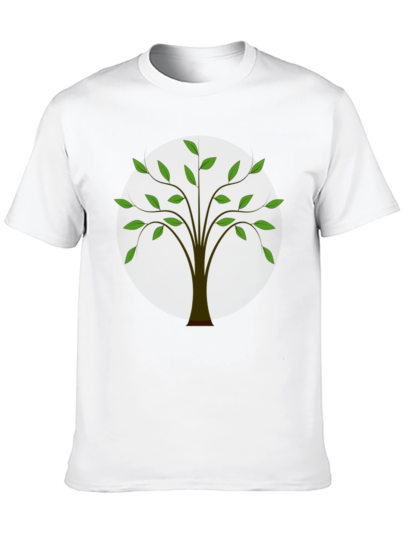Nature Tree Graphic Black T-Shirt