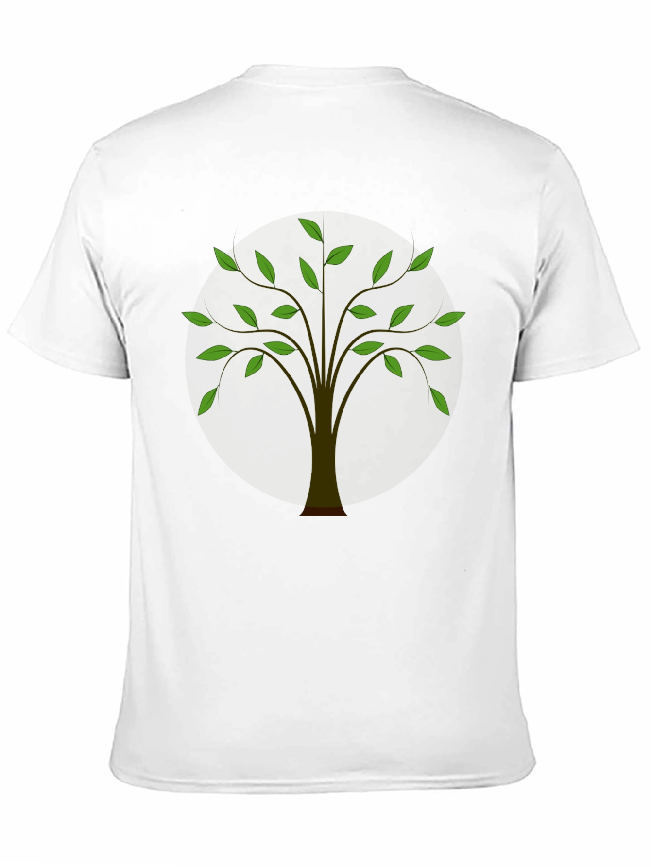Nature Tree Graphic Black T-Shirt