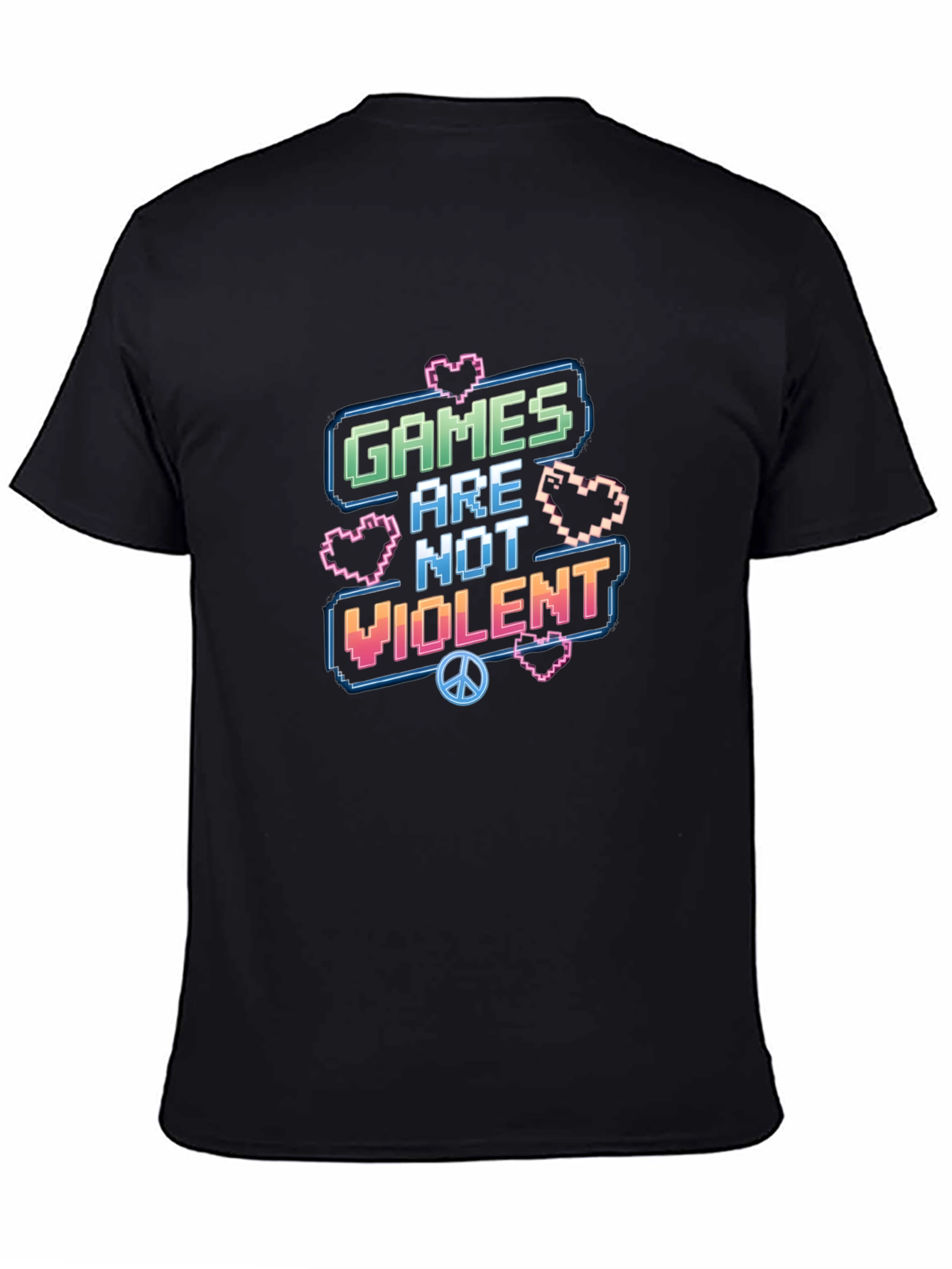Games Are Not Violent Graphic T-Shirt