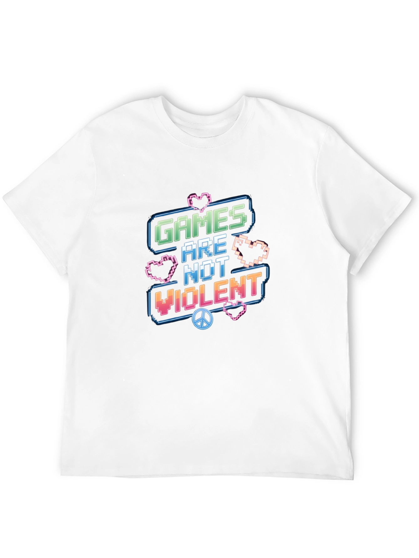 Games Are Not Violent Graphic T-Shirt