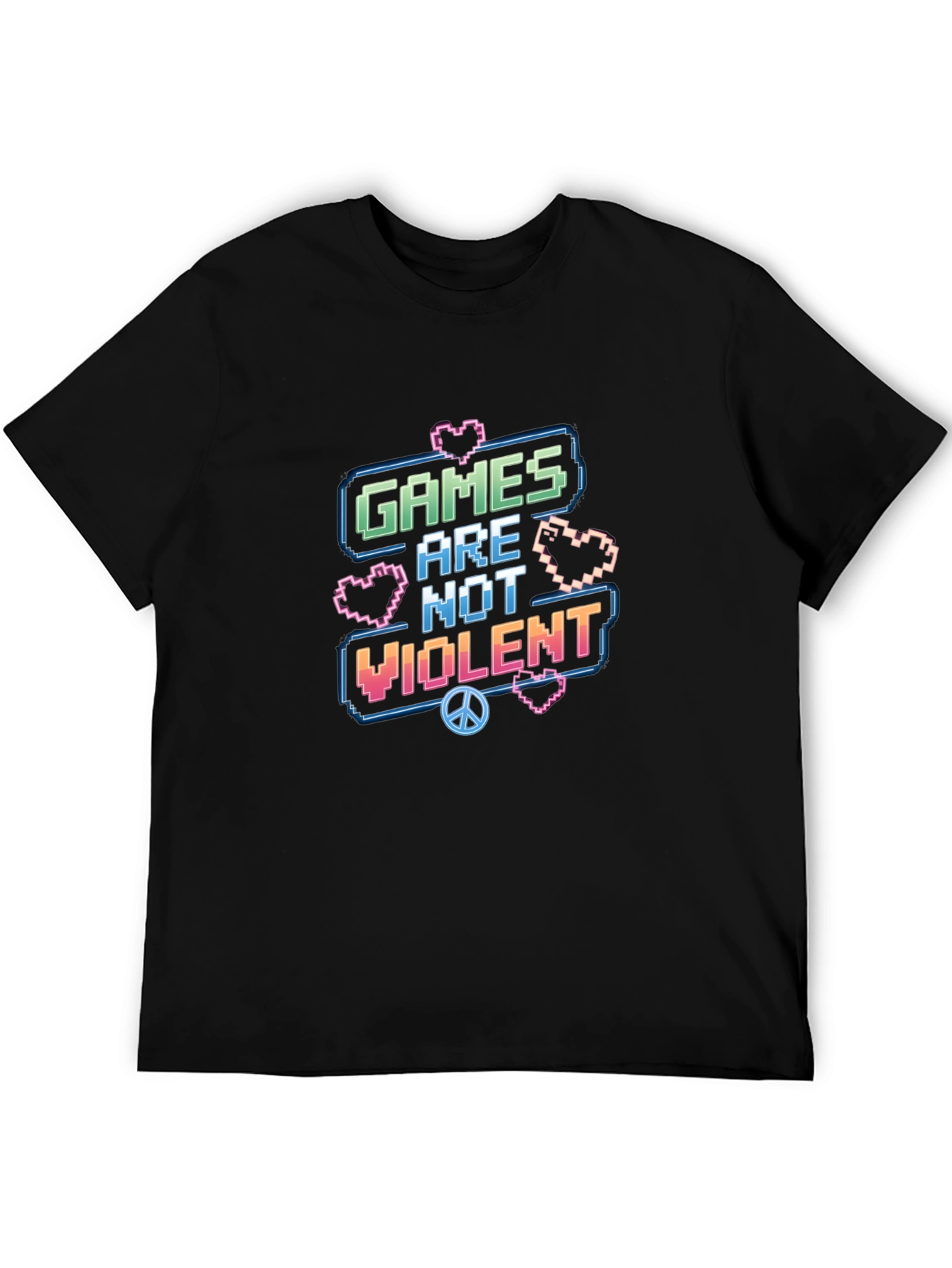Games Are Not Violent Graphic T-Shirt