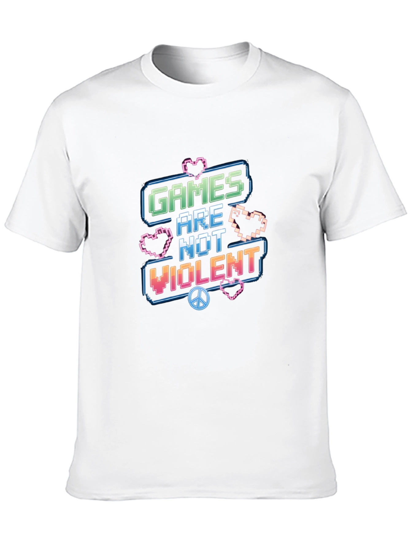 Games Are Not Violent Graphic T-Shirt