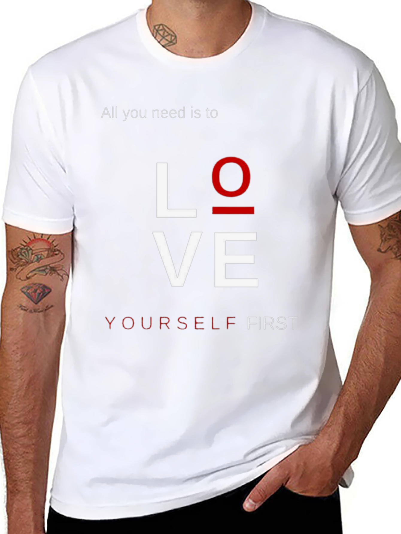 Love Yourself First Graphic T-Shirt