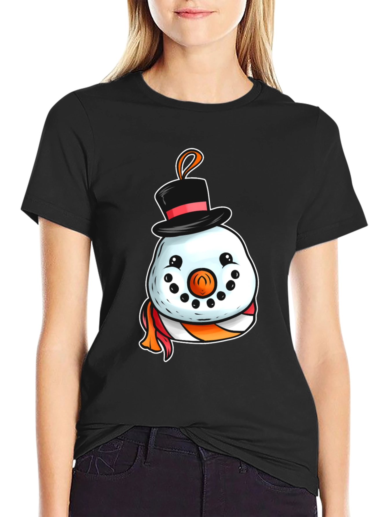 Festive Snowman Graphic Tee