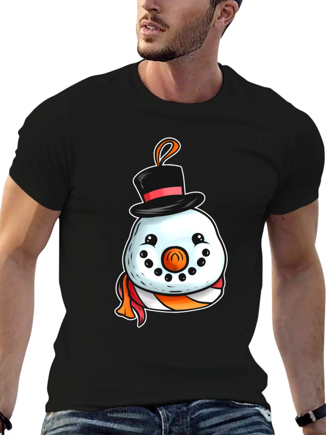 Festive Snowman Graphic Tee