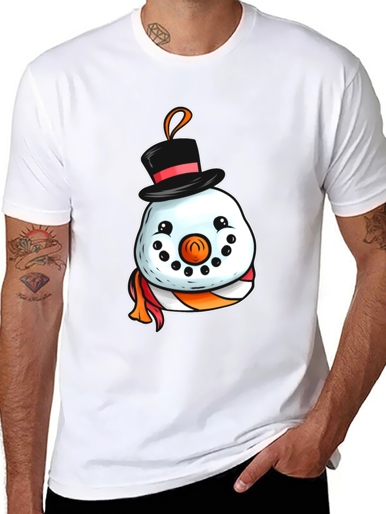 Festive Snowman Graphic Tee