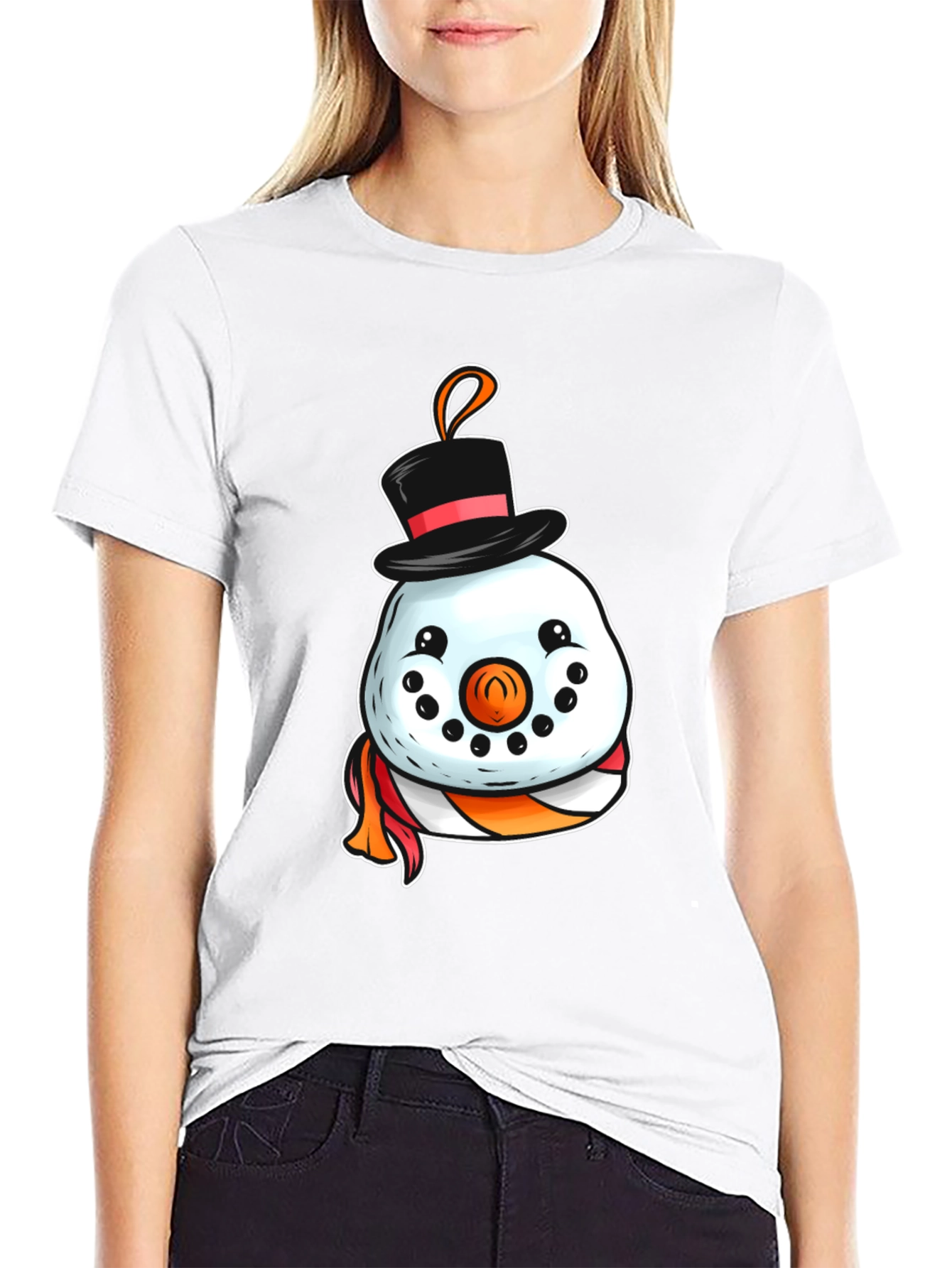 Festive Snowman Graphic Tee