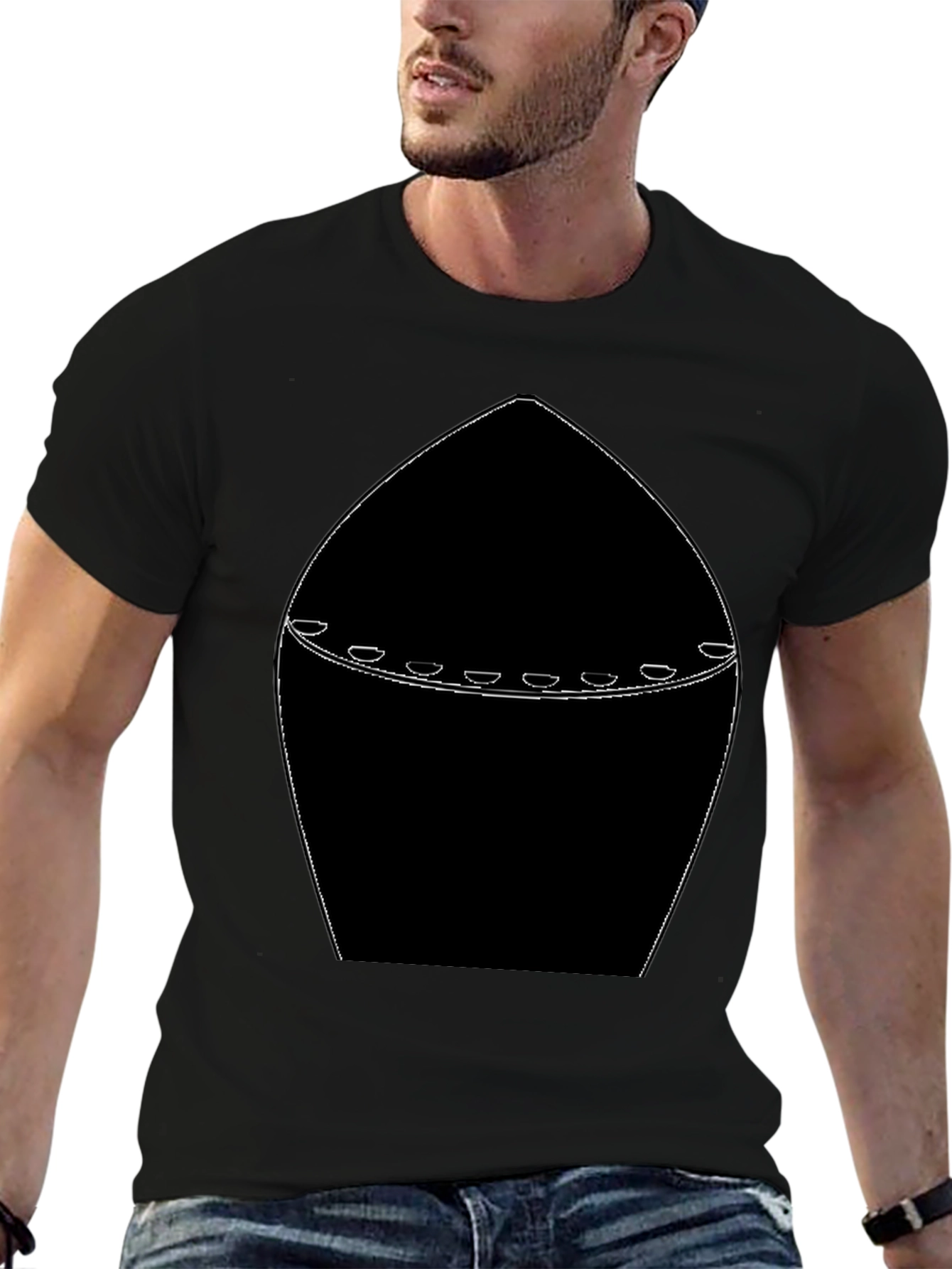 Modern Graphic Black T-Shirt
