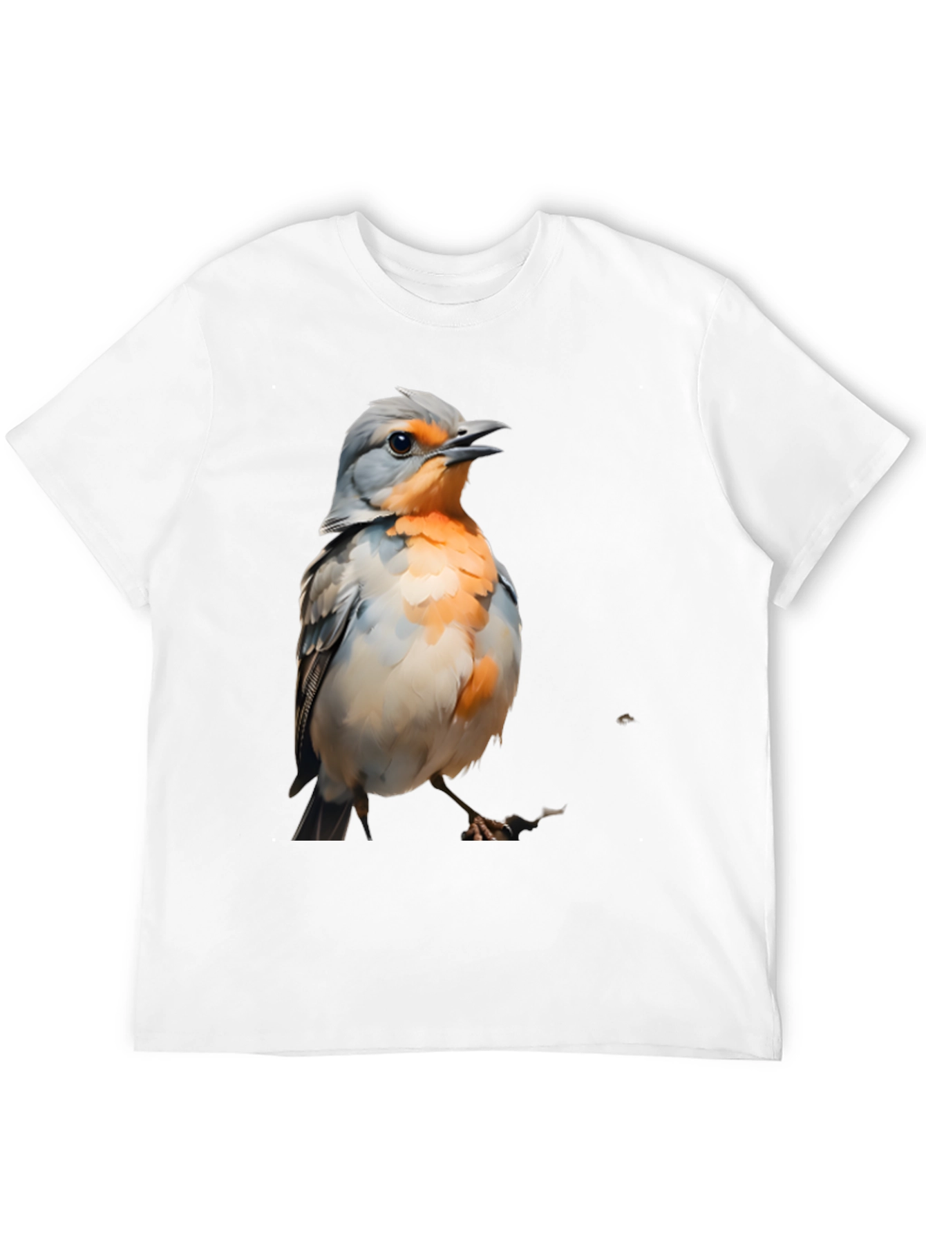 Bird Graphic T-Shirt - Black Cotton Tee