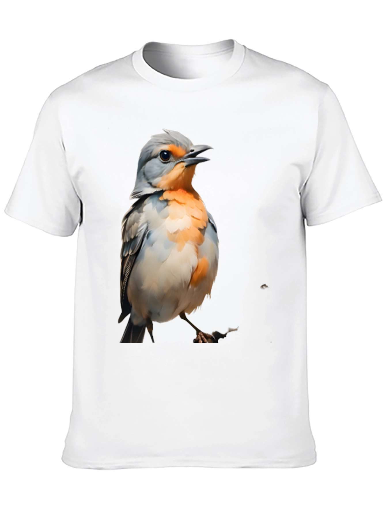 Bird Graphic T-Shirt - Black Cotton Tee
