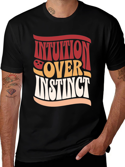 Intuition Over Instinct Retro Graphic Tee