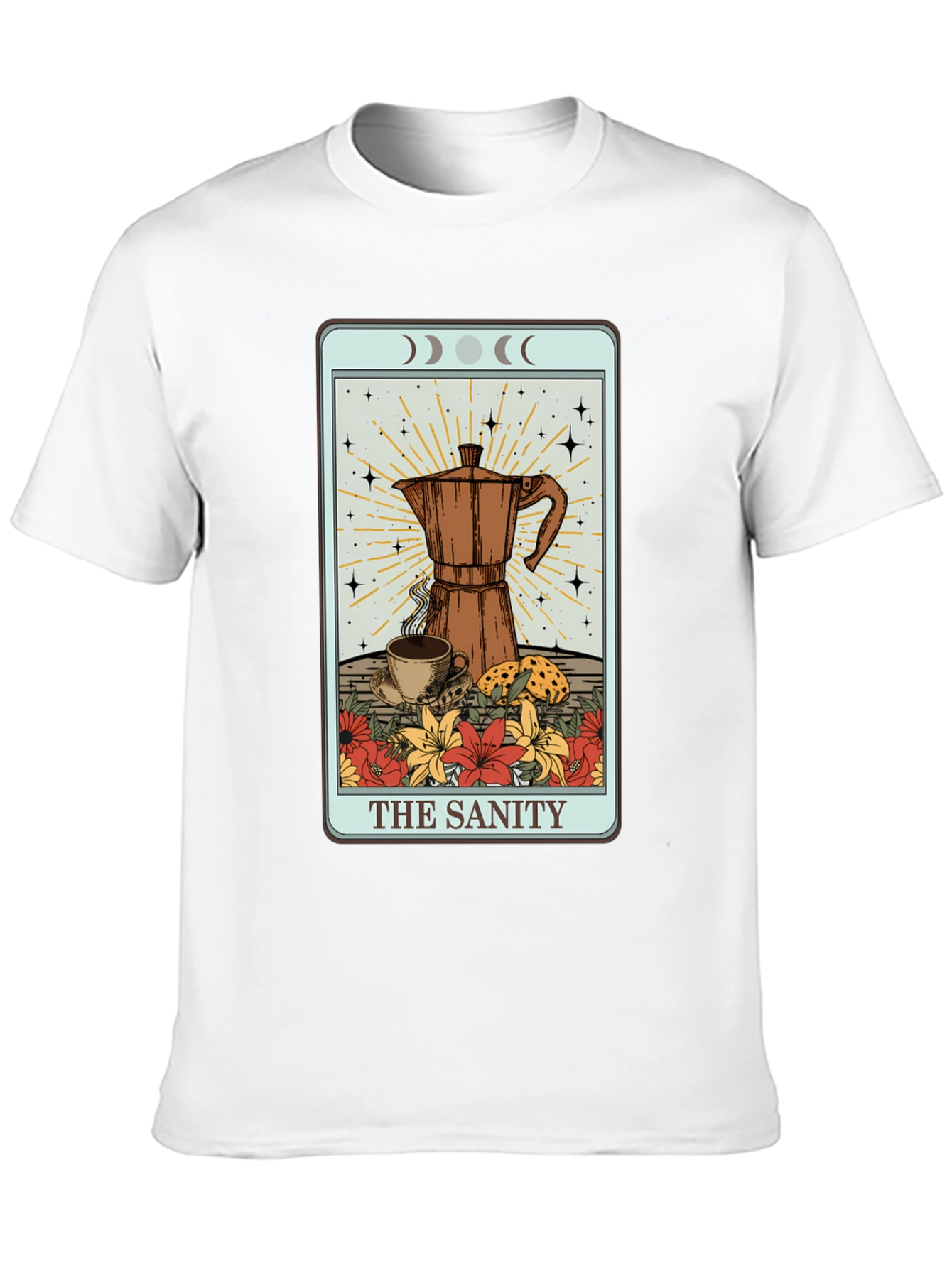 The Sanity Tarot Coffee Graphic T-Shirt