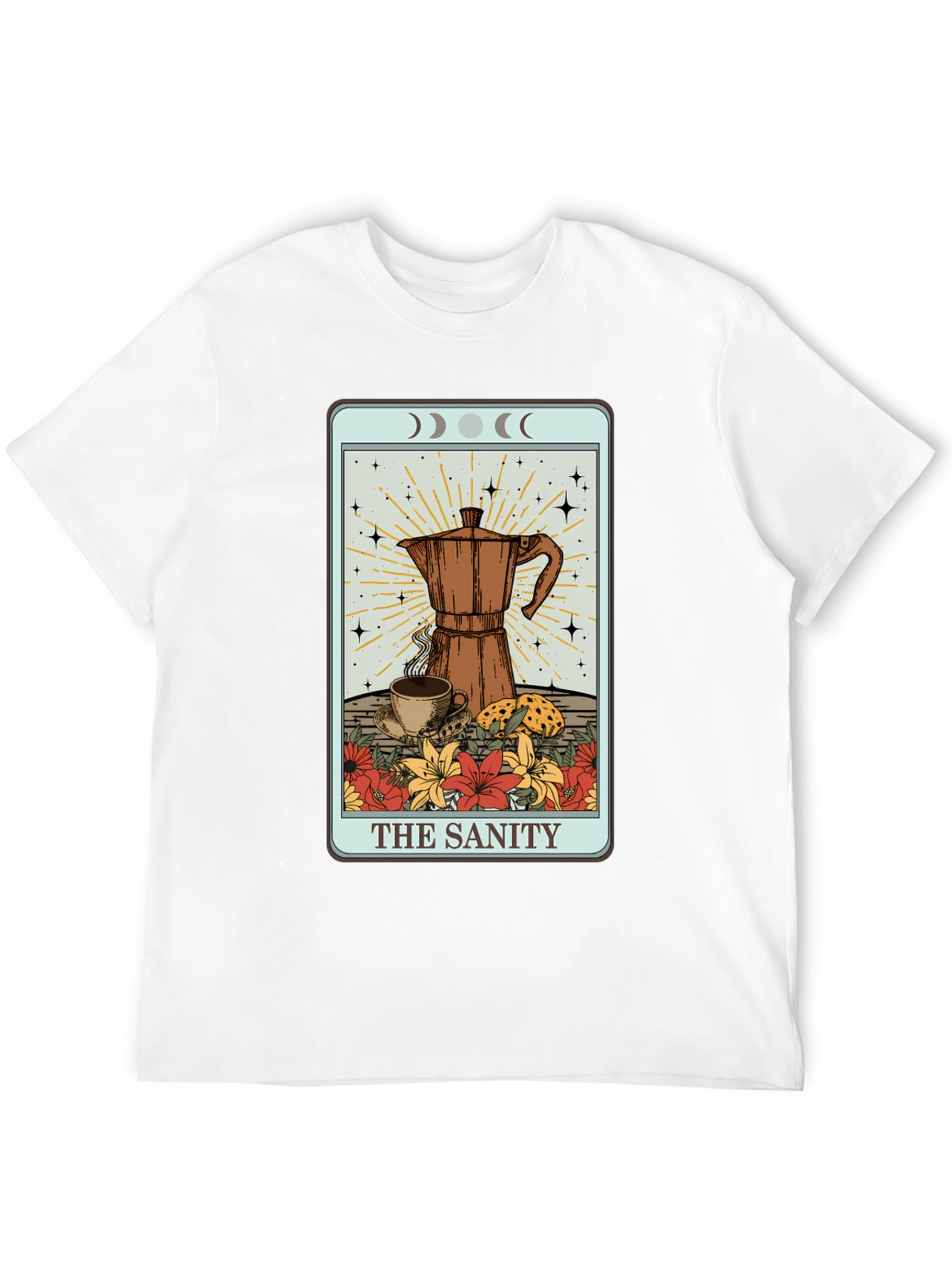 The Sanity Tarot Coffee Graphic T-Shirt
