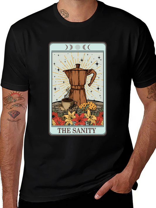The Sanity Tarot Coffee Graphic T-Shirt
