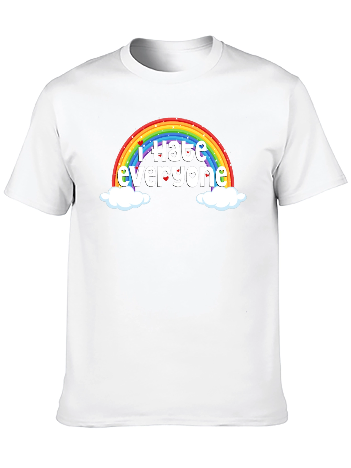 I Hate Everyone Rainbow Humor T-Shirt