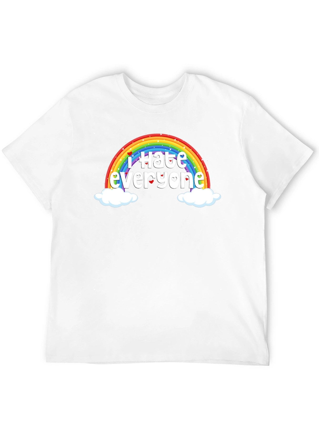 I Hate Everyone Rainbow Humor T-Shirt