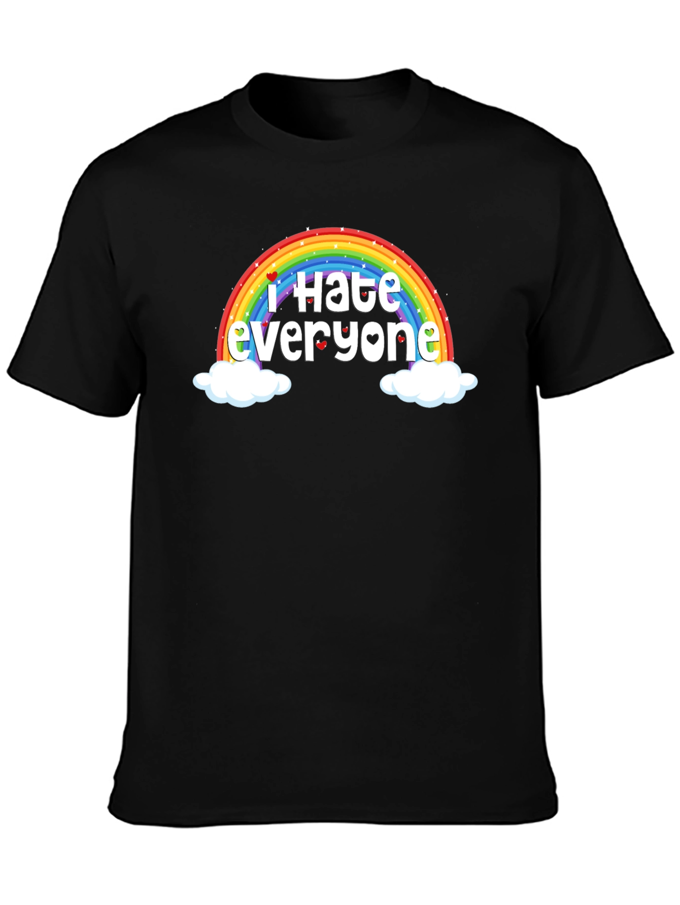 I Hate Everyone Rainbow Humor T-Shirt